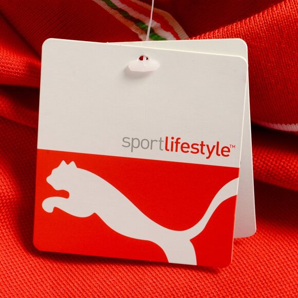 Scuderia Ferrari X Puma Men's Red Short Sleeve Polo Shirt - Picture 6 of 6